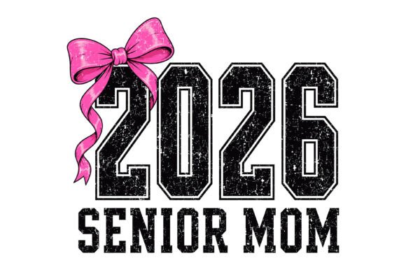2026 Senior Mom Bow SVG