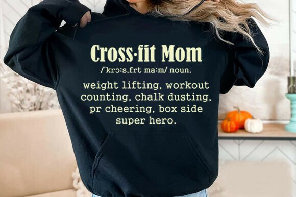 Crossfit Mom Definition SVG