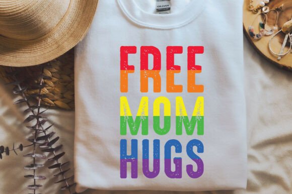 Free Mom Hugs SVG PNG Pride T-shirt Desi