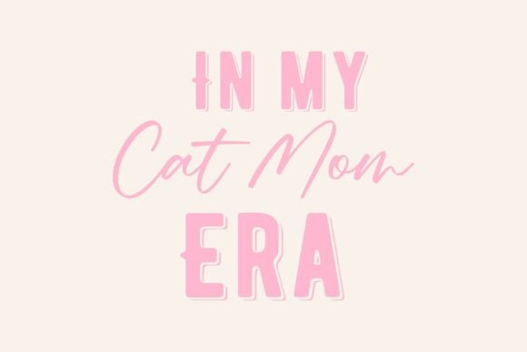 In My Cat Mom Era SVG PNG T-shirt Design