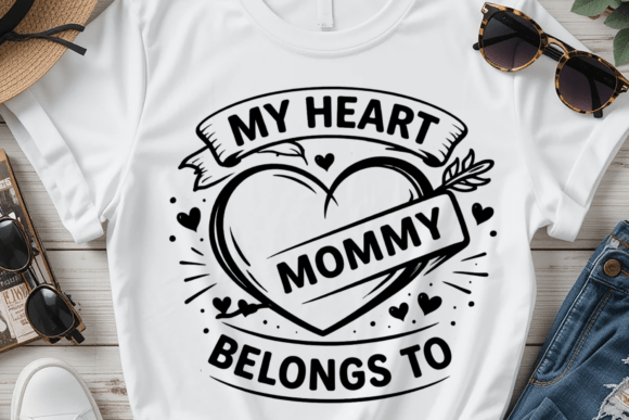 Mom Heart PNG Cute Mom Love SVG