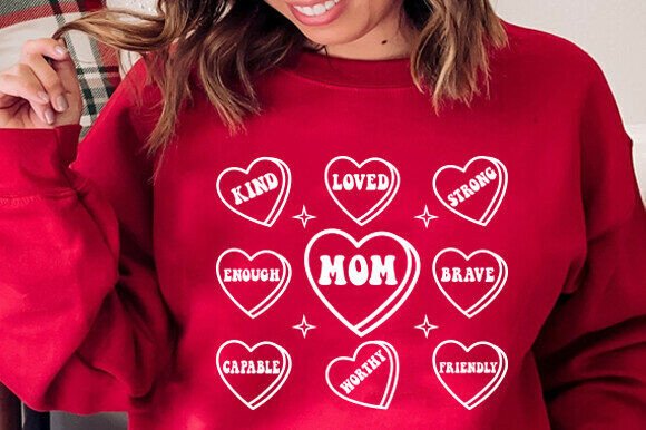 Mom Quotes SVG, Mom Life SVG, Hearts PNG