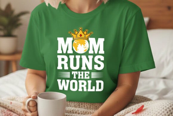 Mom Runs the World Cool Mom Design SVG