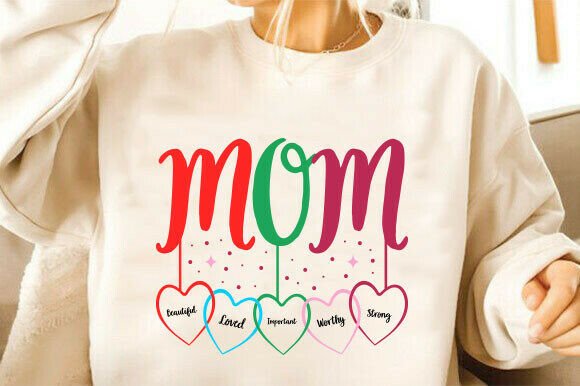 Mother’s Day SVG Mom Hearts PNG: Embroidery Review
