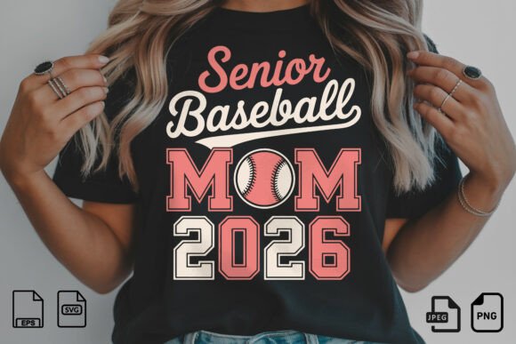 Senior Baseball Mom 2026 SVG