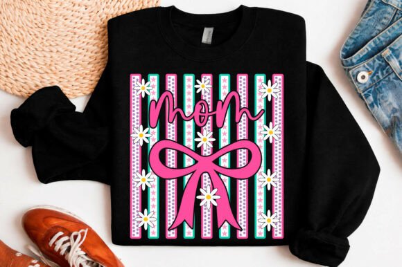 Striped Mom Coquette SVG